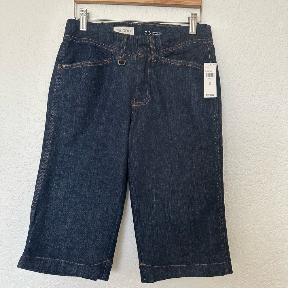 Pilcro Long Bermuda Denim Shorts NWT